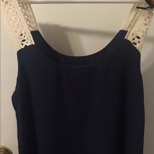 Dark blue blouse
