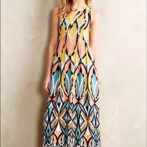 FLOREAT ANTHROPOLOGIE maxi dress 2 NWOT