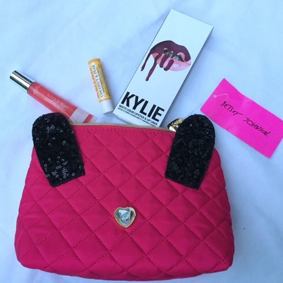 Betsey Johnson Handbags - BETSEY JOHNSON DISCO BUNNY COSMETIC BAG