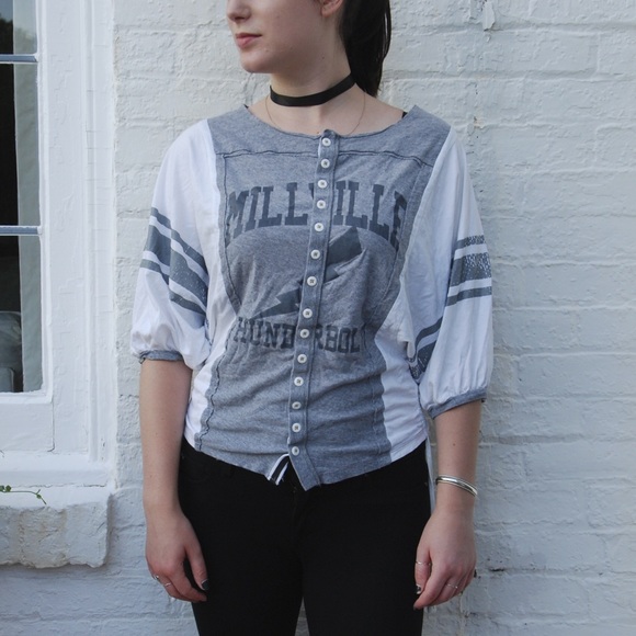Free People Football Jersey