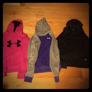 3 hoodie under amrmor deal all same size💗