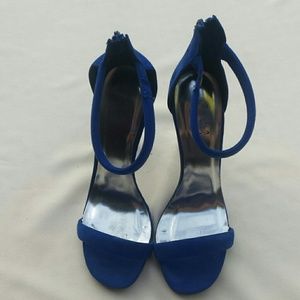 Blue Sueded High Heels