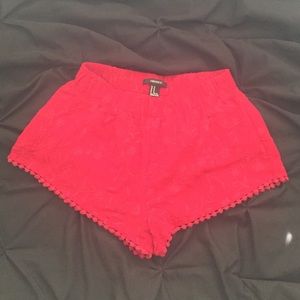 Cute red shorts