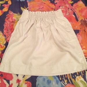 J. Crew Cream Size 0 Skirt