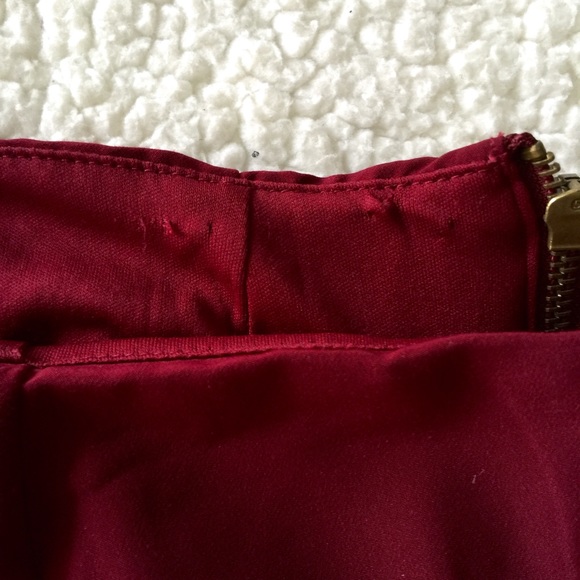 Asymmetrical Red Shorts - Picture 3 of 4