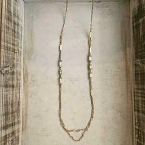Lunette long station necklace