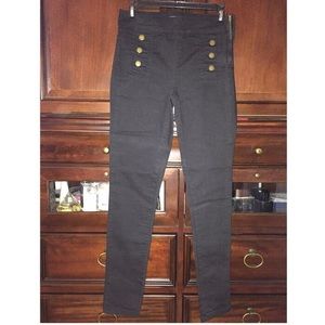 Zara basic sailor inspired black Jean