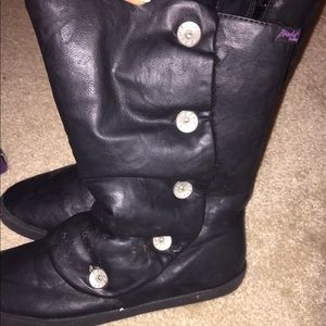 NEVER WORN leather black boots frm Blowfish Malibu