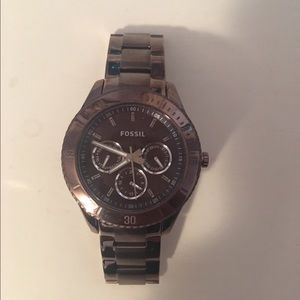 Fossil chocolate women's watch