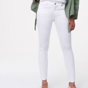 White LOFT Relaxed Skinny Jeans