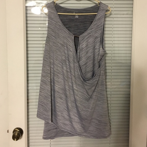 Lane Bryant grey dressy tank top