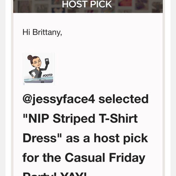 🎉HP6/10🎉NIP Striped T-Shirt Dress - Picture 4 of 4