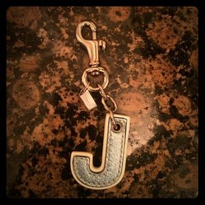 Coach 'j' Keychain