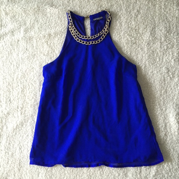 Royal Blue Halter Top
