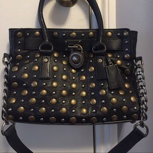 Medium Michael Kors Studded Hamilton tote