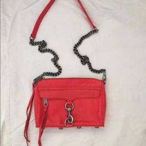 Rebecca Minkoff Mini Mac Crossbody Bag in Hot Red