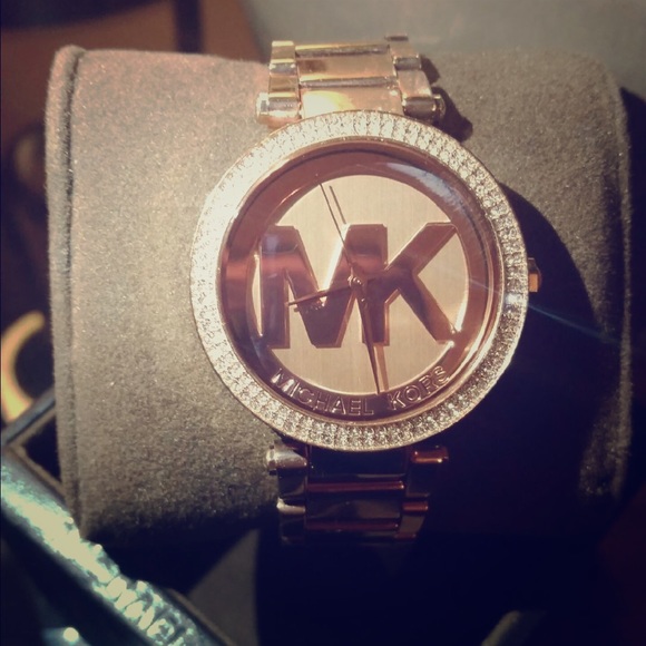 Michael Kors women's rose gold watch