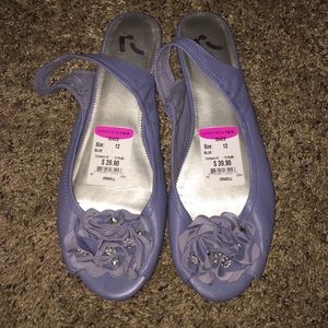 Periwinkle flats size 12