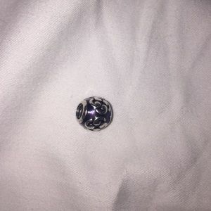 Purple enamel Pandora charm