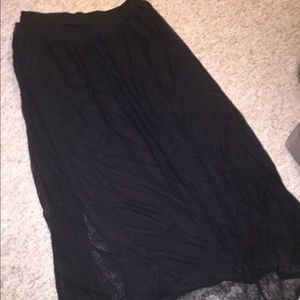 XL Black Lace Maxi Skirt NEVER WORN