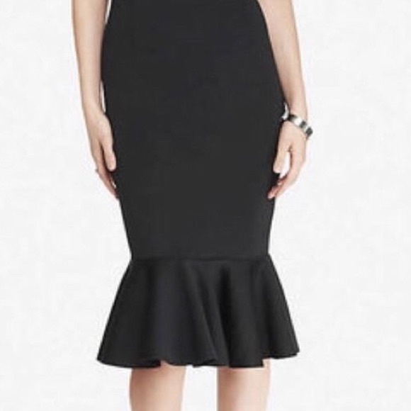 Pencil skirt with ruffle bottom Clearance