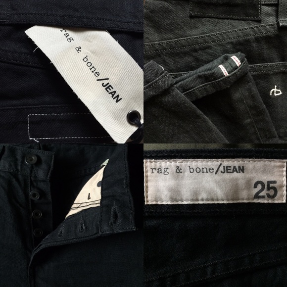 rag & bone/JEANS black button up skinnies