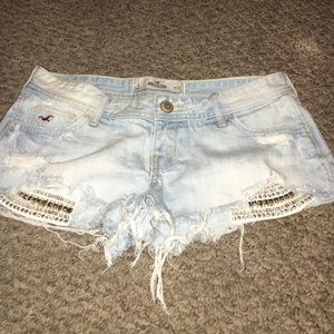Jean shorts! Gem pockets Hollister