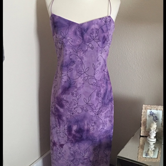 BYER TOO! Purple Spaghetti Straps Ladies Dress