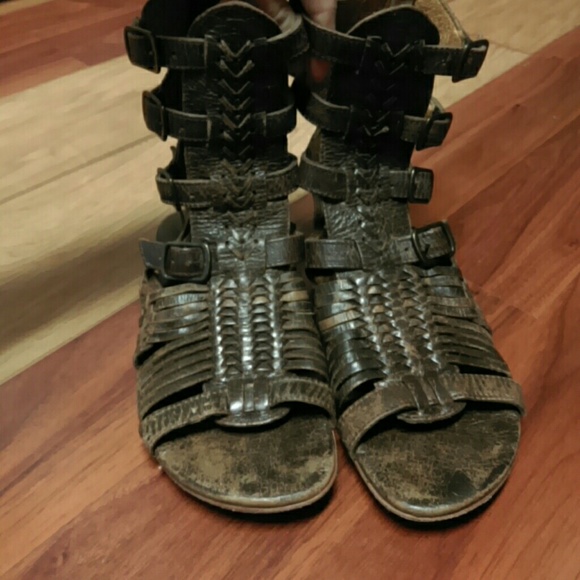 Size 7 Bed Stu sandals Cobbler Series WORN TWICE