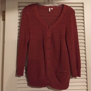 Knit button up cardigan