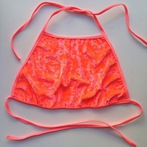 coral colored ocean moon rave halter