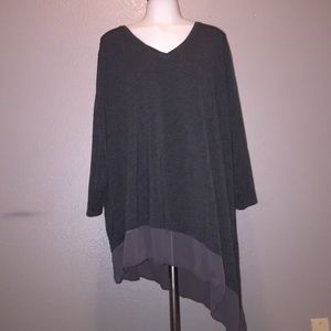 Lane Bryant Asymmetrical Layered Tee