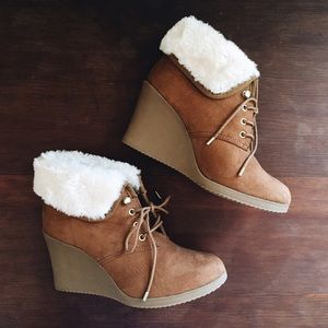 ❌SOLD❌Suede & Fur Bootie
