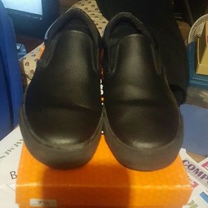 SAFE T STEP Leather Slip Resistant Shoe