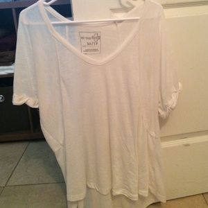 free people soft white t!