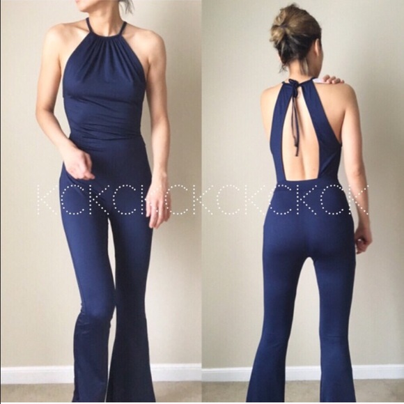 ✳️Sexy back halter neck jumpsuit - Picture 2 of 3