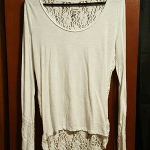 White lace long sleeve