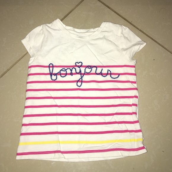 Baby Gap Sequined striped top for girls size 3T