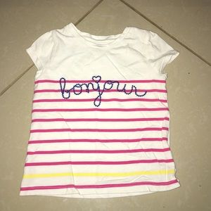 Baby Gap Sequined striped top for girls size 3T