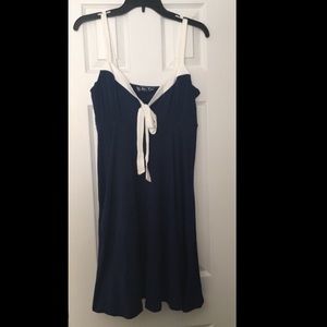 Victoria's Secret Blue & White Bra Top Sun Dress
