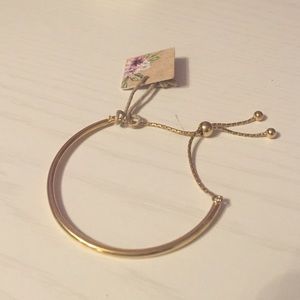 NWT gold drawstring bangle/bracelet
