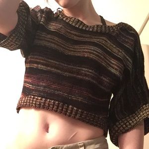 Sweater crop top