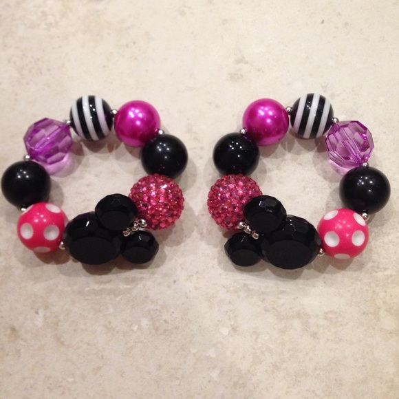 Set of 2 Minnie Mouse Bracelets