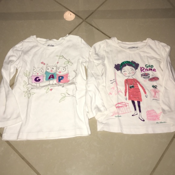 Baby gap set of two long sleeve tops size 3T