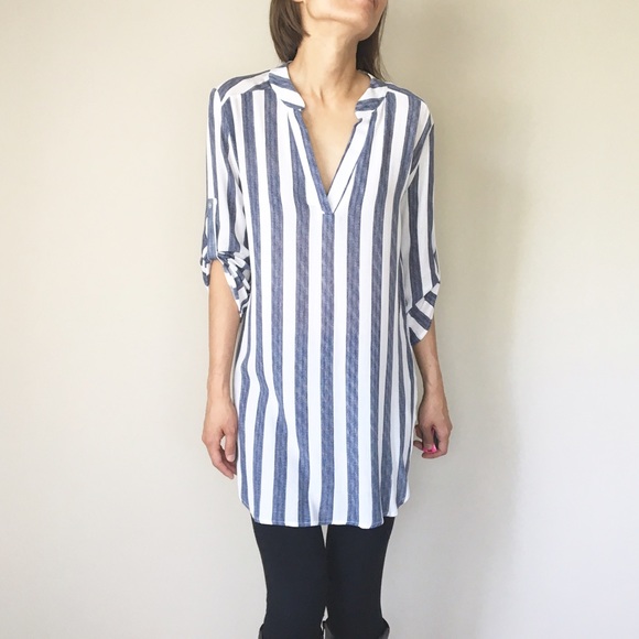 Hampton tunic blouse  . Resort stripe - Picture 4 of 4