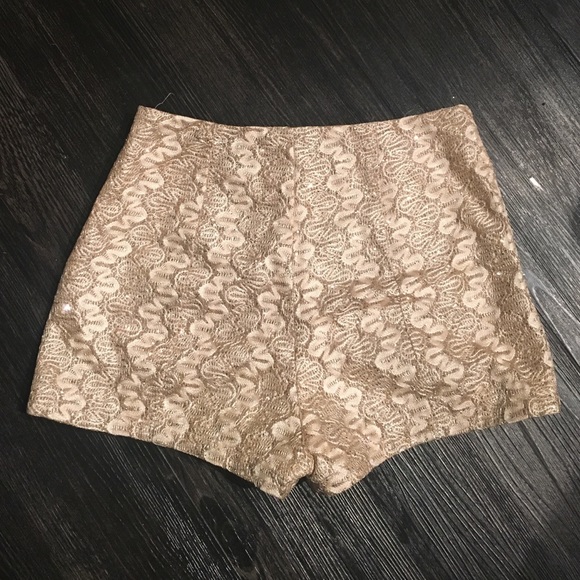 Gorgeous gold shorts