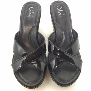 Cole Haan Nike Air Wedge Slip on Sandal