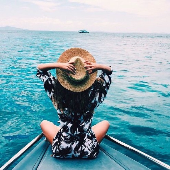 MIKOH Cannes Tunic in Polynesian Palm $95 |Size 1