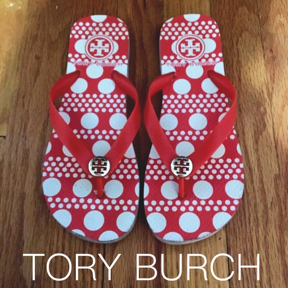 Orange Tory Burch Sandals