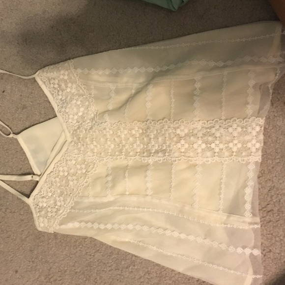 Cream colored tank